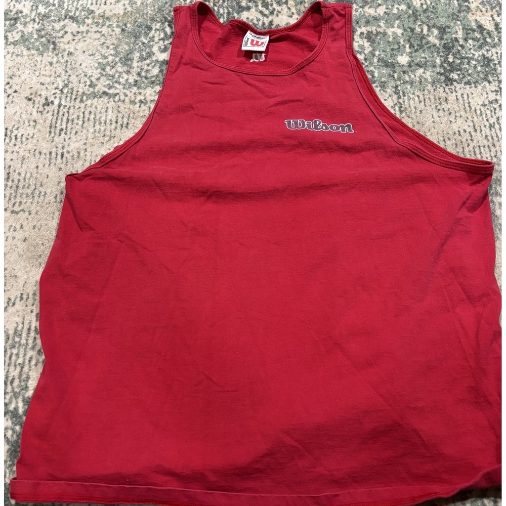 Vintage 90s Wilson Red Tank Top 2XL